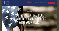 Desktop Screenshot of flagsforfallenmilitary.org