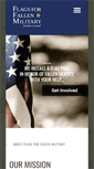 Mobile Screenshot of flagsforfallenmilitary.org