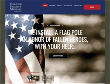 Tablet Screenshot of flagsforfallenmilitary.org
